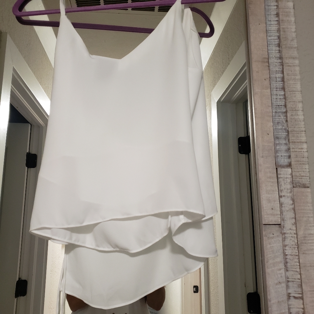 L'Academie White Ruffle Blouse - Picture 9 of 9